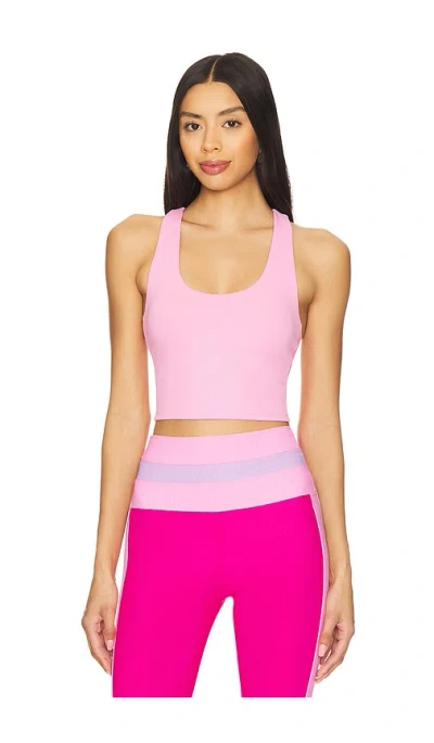 Beach Riot Yara Top In Berry Love Waffle