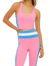 Beach Riot Thora Skort In Cosmos Colorblock In Pink