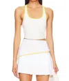Beach Riot Yara Active Top In White Sand In Beige