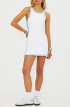 Beach Riot Zephyra Skirted Romper In White