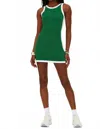 Beach Riot Zephyra Tennis Dress In Racquet Court Green In Animal Print
