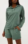 BEACH RIOT ZION LONG SLEEVE TOP IN QUEEN PALM