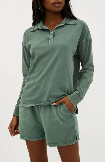 Beach Riot Zion Long Sleeve Top In Queen Palm