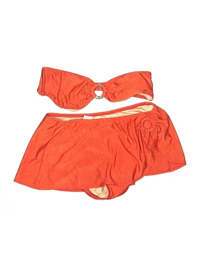 Pre-owned Beach Scene Collection Two Piece Swimsuit In Orange