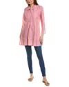 Beach To Bistro By Sigrid Olsen Beach To Bistro Triangle Print Tunic In Pink