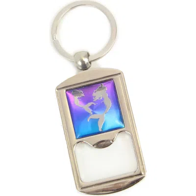 Beachcombers 2.5" Bottle Opener Keychain Mermaid In Purple
