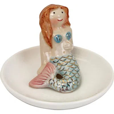 Beachcombers 3" " Ceramic Mermaid Trinket Dish In Blue