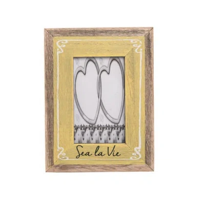 Beachcombers 3x5 Sea La Vie Yellow Photo Frame Picture Holder