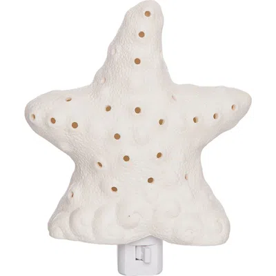 Beachcombers 4.33"h X 1.97"l X 4.33"w Sea Star Wall Plug-in Night Light In White