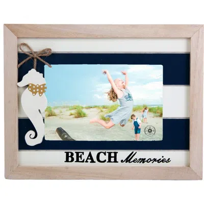 Beachcombers 4x6 Frame With Hanging Seahorse In Sand