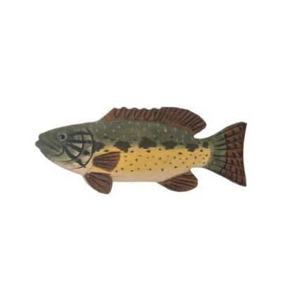 Beachcombers 5.5" Wood Bass Magnet In Brown