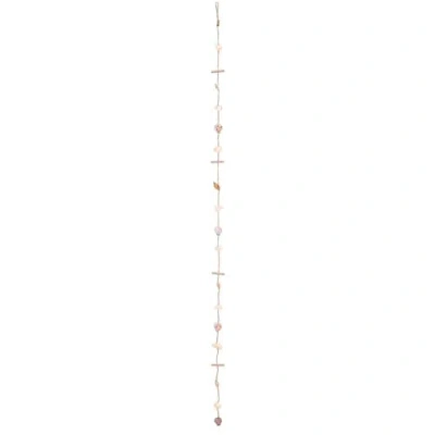 Beachcombers 78" White Glass Shell String Lights