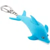 Beachcombers Blue Dolphin Light-up Led Keychain In Blue