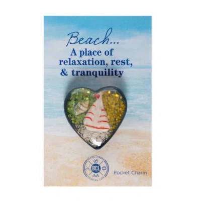 Beachcombers Heart Keepsake Pocket Charms Assortment Of 6 In Blue