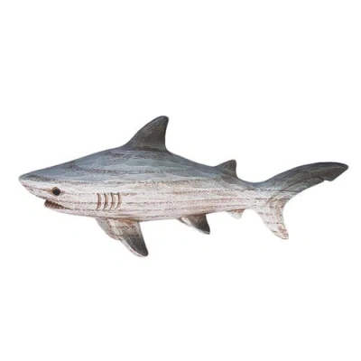 Beachcombers Resin Shark Figure In Blue