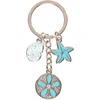 Beachcombers Sand Dollar Keychain In Blue