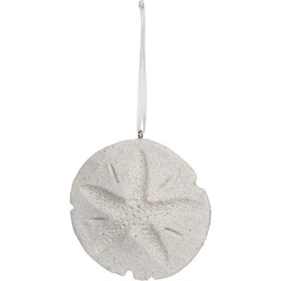 Beachcombers Sandy Sand Dollar Tree Ornament In White