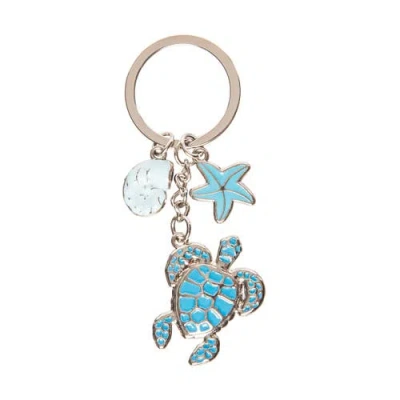 Beachcombers Sea Turtle Keychain In Blue