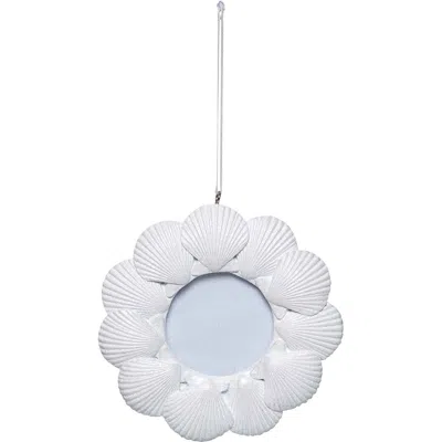 Beachcombers Shell Frame Tree Ornament In White