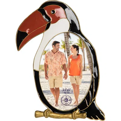 Beachcombers Toucan Bird 3.5x5 Photo Picture Frame In Black