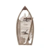 Beachcombers White Canoe Photo Frame In Brown