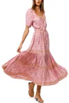 Beachgold Isla Maxi Dresss In Pink Multi In Pink