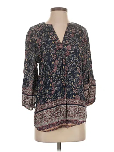 Pre-owned Beachlunchlounge 3/4 Sleeve Blouse In Black
