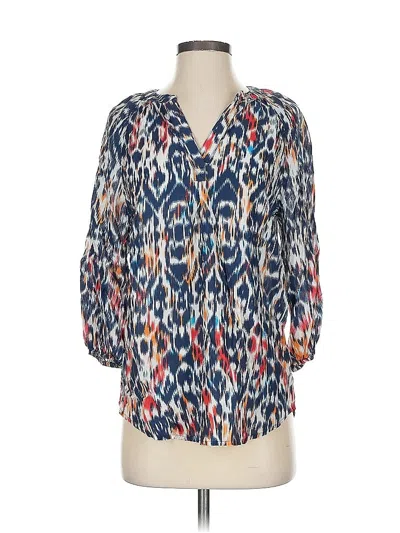 Pre-owned Beachlunchlounge 3/4 Sleeve Blouse In Blue
