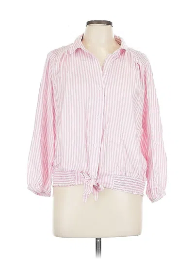 Pre-owned Beachlunchlounge 3/4 Sleeve Blouse In Pink