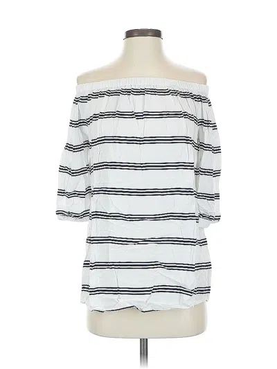 Pre-owned Beachlunchlounge 3/4 Sleeve Blouse In White