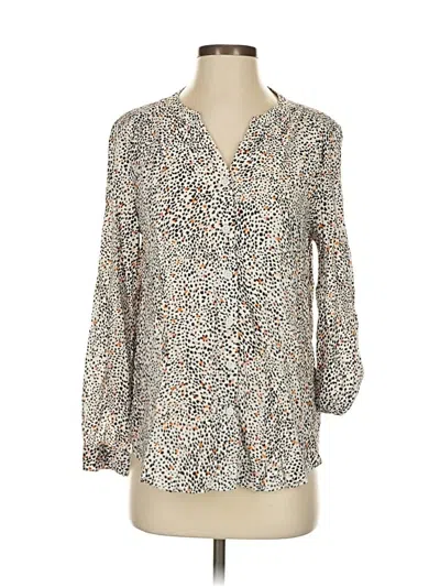 Pre-owned Beachlunchlounge 3/4 Sleeve Blouse In White