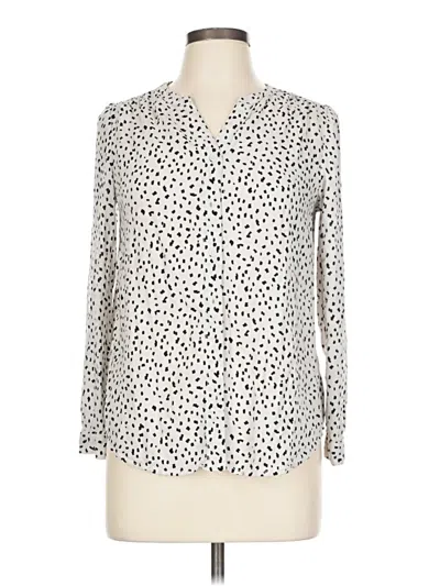 Pre-owned Beachlunchlounge 3/4 Sleeve Blouse In White