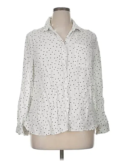 Pre-owned Beachlunchlounge 3/4 Sleeve Blouse In White