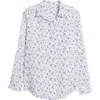 Beachlunchlounge Alessia Print Shirt In White Daisy