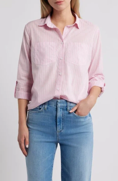 Beachlunchlounge Annalisa Stripe Shirt In Pink