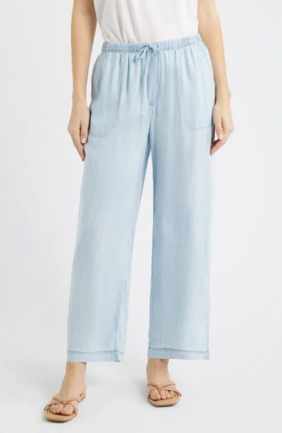 Beachlunchlounge Asthin Chambray Drawstring Pants In White