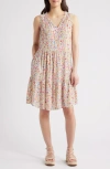Beachlunchlounge Bella Dot Print Tiered Dress In Ditzy Fields