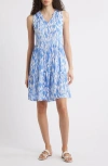 Beachlunchlounge Bella Dot Print Tiered Dress In Rio Waterfall