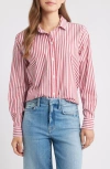 Beachlunchlounge Belly Cotton Shirt In Red