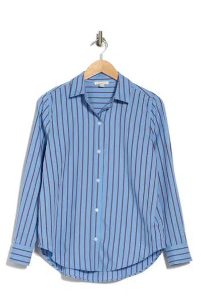 Beachlunchlounge Belly Cotton Shirt In Cosmic Ink