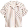 Beachlunchlounge Biance Bubble Sleeve Button-up Top In Gold