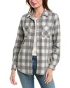 Beachlunchlounge Tobey Crop Shacket In Brown