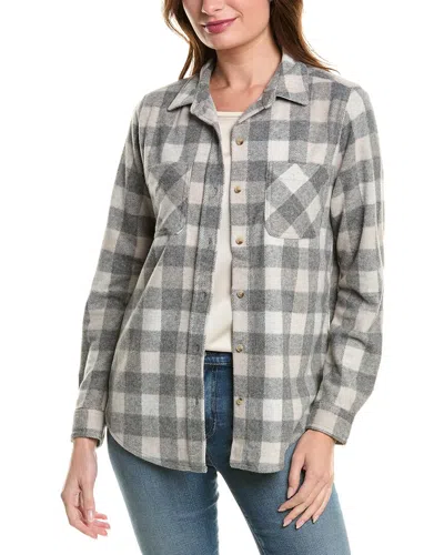 BEACHLUNCHLOUNGE BUTTON FRONT SHIRT JACKET