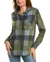 Beachlunchlounge Button Front Shirt Jacket In Multi