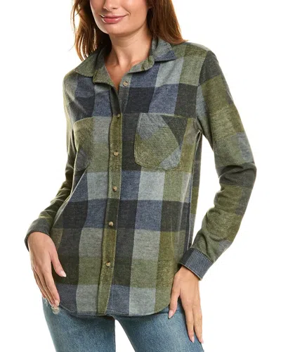 BEACHLUNCHLOUNGE BUTTON FRONT SHIRT JACKET