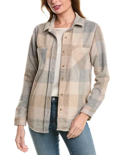 BEACHLUNCHLOUNGE BUTTON FRONT SHIRT JACKET