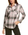 Beachlunchlounge Button Front Shirt Jacket In Pink