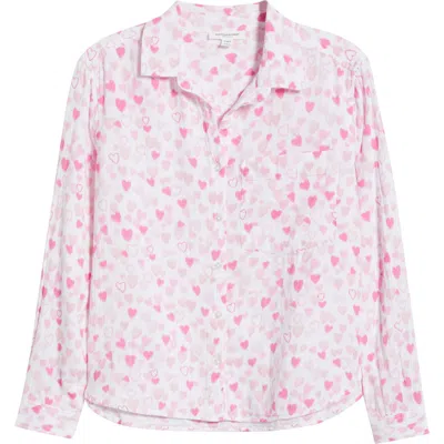 Beachlunchlounge Cam Cotton Gauze Button-up Shirt In Candy Land Dream