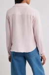 Beachlunchlounge Cameletta Cotton Gauze Button-up Shirt In Pink