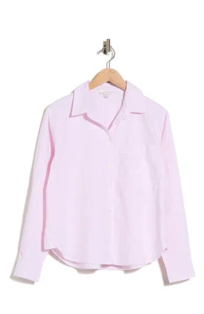 Beachlunchlounge Cami Stripe Shirt In Pink Lipgloss